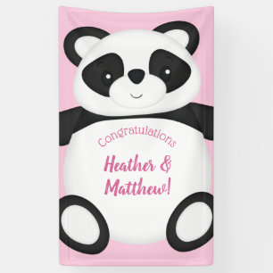 Pink Panda Beer Baby shower Spandoek