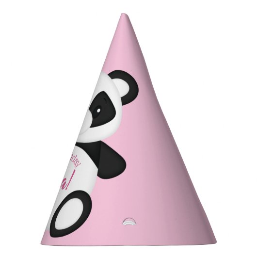 Pink Panda Beer Birthday Party Feesthoedjes (Rechts)