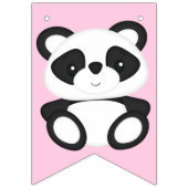 Pink Panda Beer Birthday Party Vlaggetjes (Eerste vlag)
