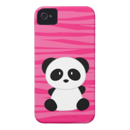Pink Panda Beer Zebra Print Patroon Case-Mate iPhone Case