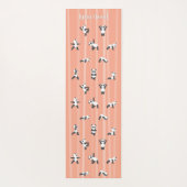 Pink Panda Yoga Mat Custom Name Same on Both Sides (Achterkant)
