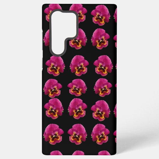 Pink Pansy Passion, Samsung Galaxy Hoesje (Achterkant)