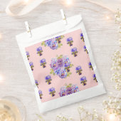 Pink Pansy spot Flowers floral Party Favor Bags Bedankzakje (Geknipt)