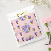 Pink Pansy spot Flowers floral Party Favor Bags Bedankzakje (Gezegeld)