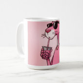 Pink Panther Aesthetic Coffee Mug – Bold & Cute De Koffiemok (Voorkant links)