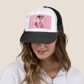 Pink Panther Hat – Cute & Bold Pink Tiger Cap Trucker Pet (In situ)