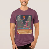 Pink Panther Slam Dunk Tri-Blend Shirt (Voorkant)