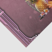 Pink Paradise, een zoete flamingo Tissuepapier (Detail)