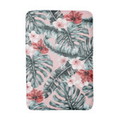 Pink Paradise Tropical Island Floral Botanical Badmat (Voorkant Verticaal)