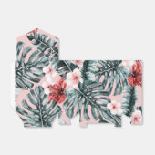 Pink Paradise Tropical Island Floral Botanical Bedankdoosjes (Uitgevouwen)