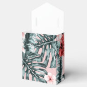 Pink Paradise Tropical Island Floral Botanical Bedankdoosjes (Geopend)