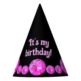 Pink Pareltjes Party Pet Feesthoedjes