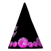 Pink Pareltjes Party Pet Feesthoedjes (Rechts)