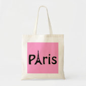 Pink Paris, Frankrijk - Eiffel Tower Canvas tas (Voorkant)