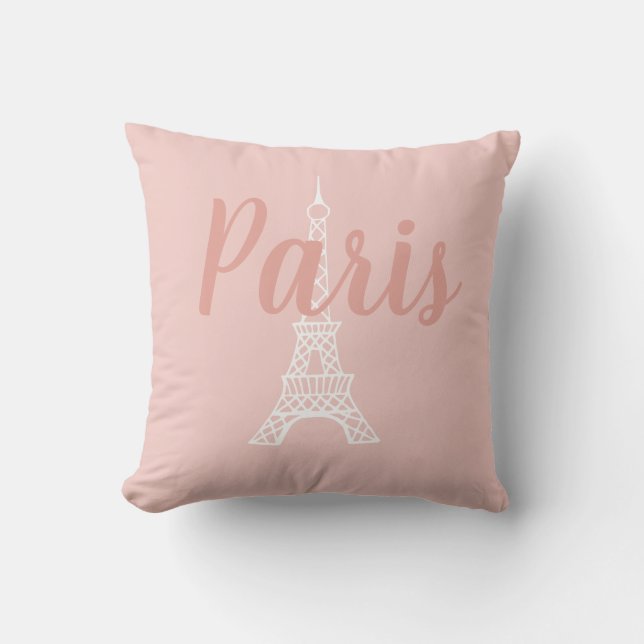 Pink Paris Pillow Kussen (Voorkant)
