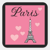 Pink Paris Stickers (Voorkant)