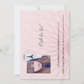 Pink Paris Theme Verjaardagsfeestje Paspoort Foto Kaart (Achterkant)