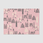 Pink Paris Tissue Paper Tissuepapier (Voorkant)
