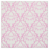 Pink Parisian Damask Pattern Fabric Stof (Swatch)