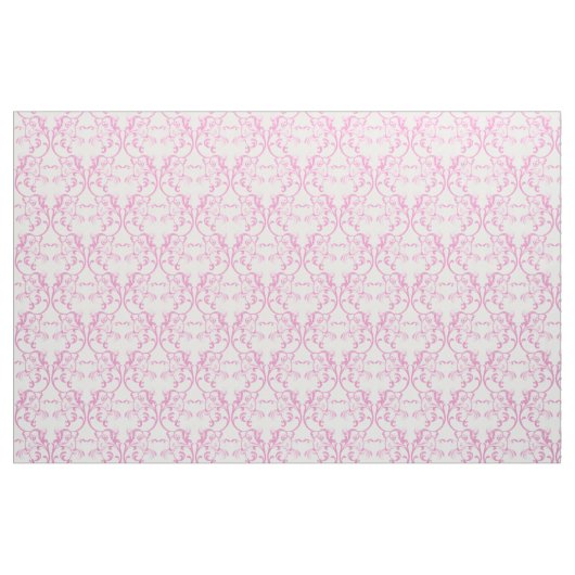 Pink Parisian Damask Pattern Fabric Stof (Fat Quarter)