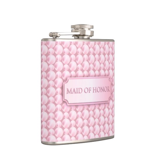Pink Parly Maid of Honor Wedding Flask Heupfles (Rechts)
