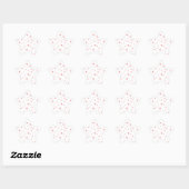 PINK PASSIEHARTEN STER STICKER (Vel)