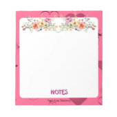 Pink Passion Heart Notitieblok (Voorkant)