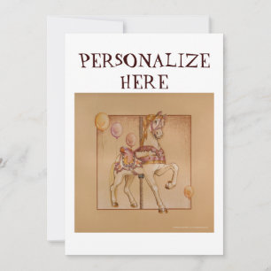 PINK PASSION PONY CARROUSEL KAART