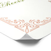 pink pastel bouquet Elegant Poster (Hoek)