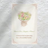 pink pastel bouquet Elegant  Spandoek