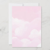 Pink Pastel Cloud Nine Birthday Kaart (Achterkant)