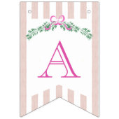 Pink Pastel Dinosaur Birthday Party Bunting Banner (Derde vlag)