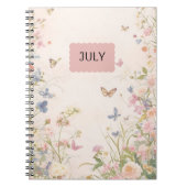 Pink Pastel Floral' notitieboek (Voorkant)