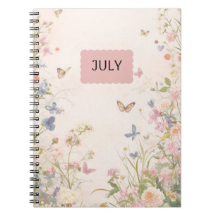 Pink Pastel Floral' notitieboek