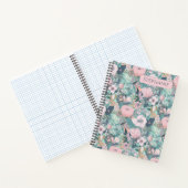 Pink Pastel Garden Floral Notitieboek (Binnen)