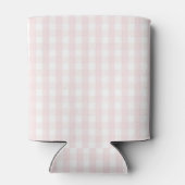 Pink Pastel Gingham Pattern Grandmillenial  Blikjeskoeler (Achterkant)