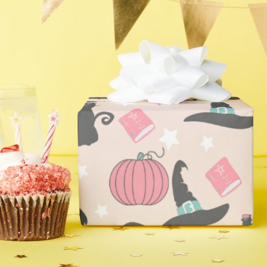 Pink Pastel Halloween Cadeaupapier (Verjaardagsfeest)