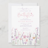 Pink Pastel Lifetime of Butterflies Bridal Shower Kaart (Voorkant)