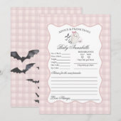 Pink Pastel Little Boo Ghost Advice for Baby Card Kaart (Voorkant / Achterkant)
