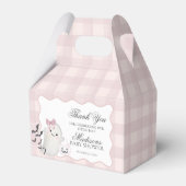 Pink Pastel Little Boo Ghost Baby Shower Gable Bedankdoosjes (Achterkant)