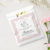 Pink Pastel Little Boo Ghost Birthday Dessert Bedankzakje (Gezegeld)