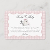 Pink Pastel Little Boo Ghost Books for Baby Insert Informatiekaartje (Voorkant)