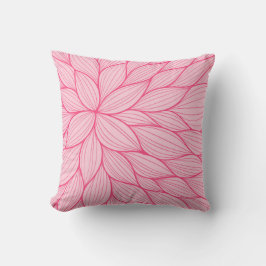 Pink Pastel Petal Waterverf Pillow Kussen
