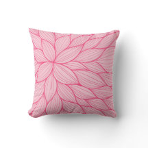 Pink Pastel Petal Waterverf Pillow