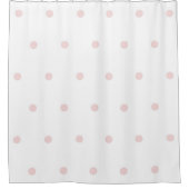 Pink Pastel Polka Dots Pattern Whimsical Douchegordijn (Voorkant)