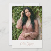 Pink Pastel Soft Dreamy Architect Graduation Kaart (Achterkant)