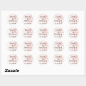 Pink Pastel Swirls · Save the Date Sticker (Vel)