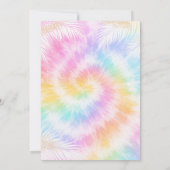 Pink Pastel Tie Dye Girly Chic                     Kaart (Achterkant)