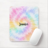 Pink Pastel Tie Dye Girly Chic                     Muismat (Met muis)