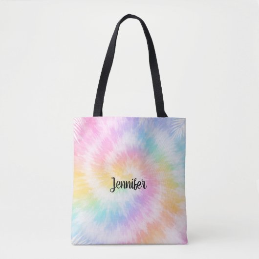 Pink Pastel Tie Dye Girly Chic                     Tote Bag (Voorkant)